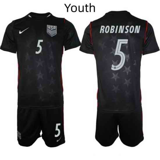 USA FIFA World Cup 2026 Navy Blue Soccer Jersey Antonee Robinson #5